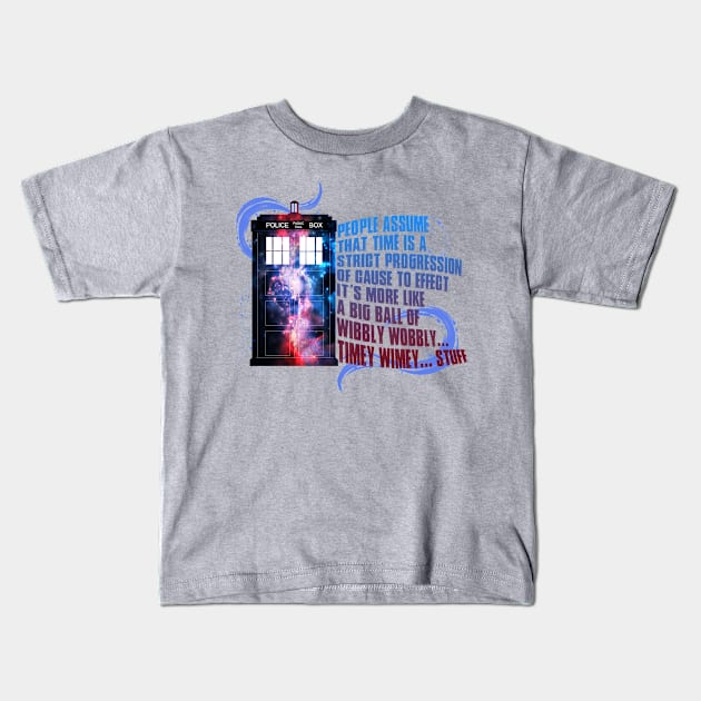 Timey Wimey Kids T-Shirt by GnarllyMama